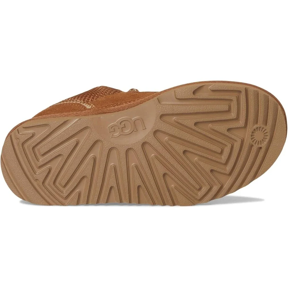 UGG Lowmel Sneakers Kids US 6 Chestnut Cow Suede Lace Up Comfort Shoes RHS5943 - Picture 7 of 14